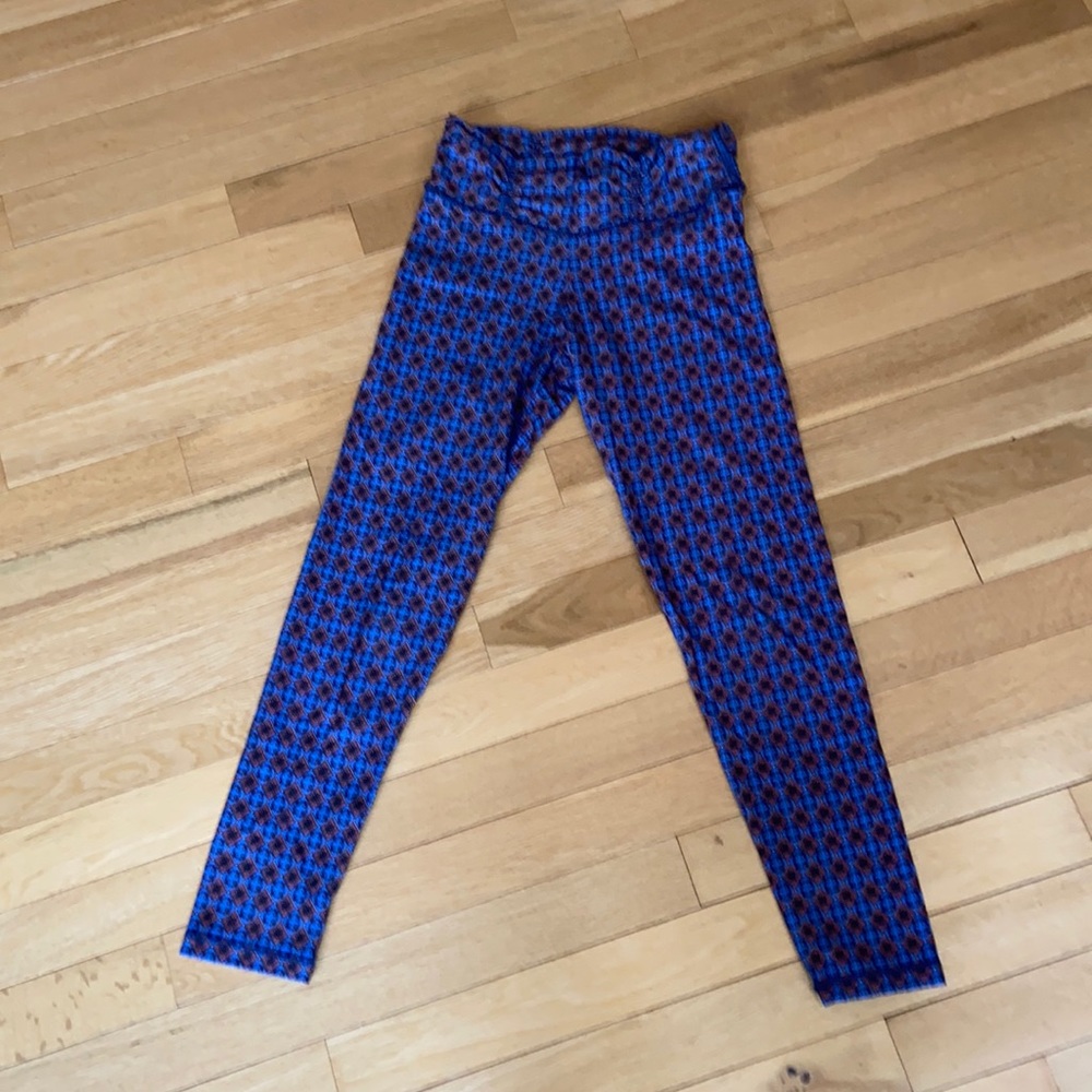 Liquido blue patterned leggings S/P